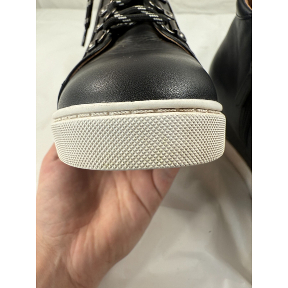 Linea Paolo FINA Ankle Booties wedge sneaker 8.5 M Black - Picture 12 of 16